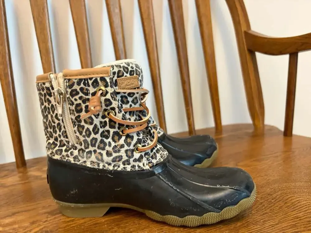 Sperry® Saltwater All Weather Boots - Animal Print